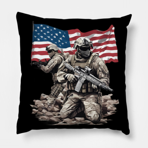 Special Forces Military Unit Pillow by animegirlnft