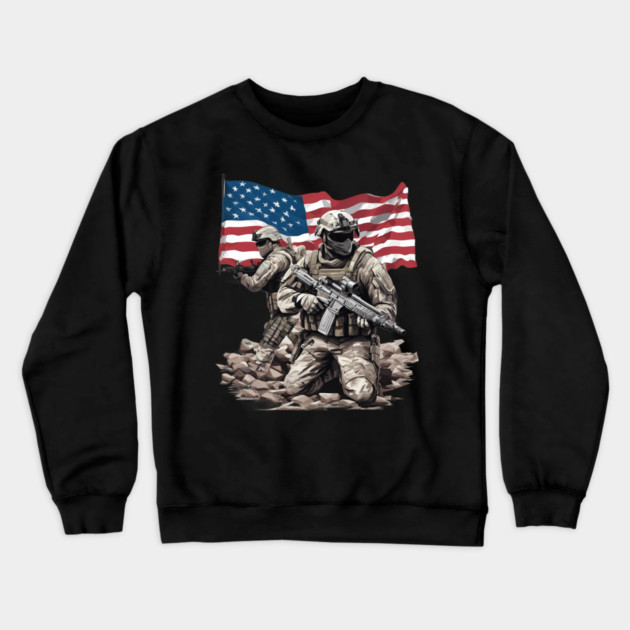 Special Forces Military Unit Crewneck Sweatshirt by animegirlnft