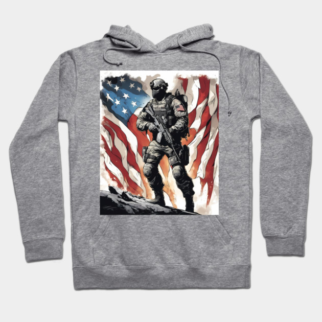 Tactical Soldier Hoodie by animegirlnft
