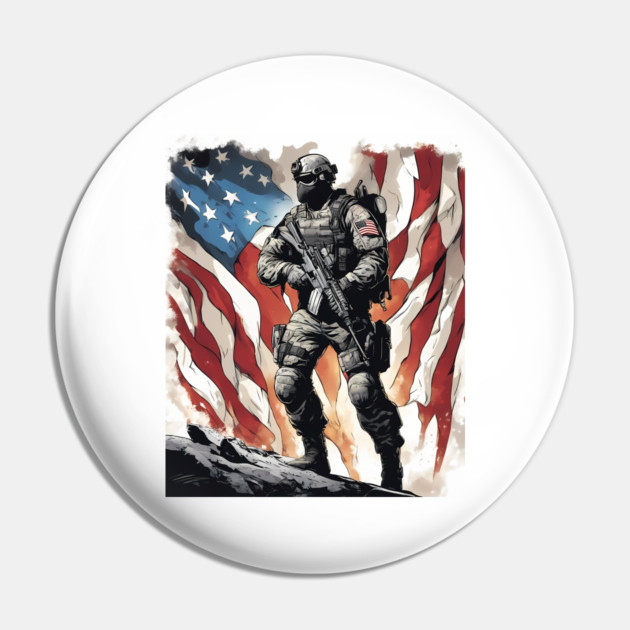 Tactical Soldier Pin by animegirlnft