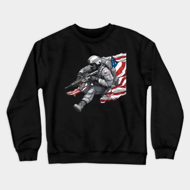 Commando Crewneck Sweatshirt by animegirlnft