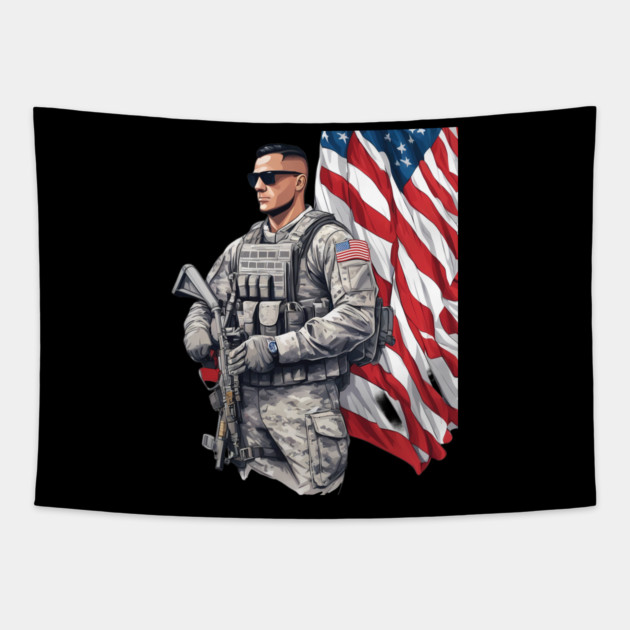 Navy Seal Tapestry by animegirlnft