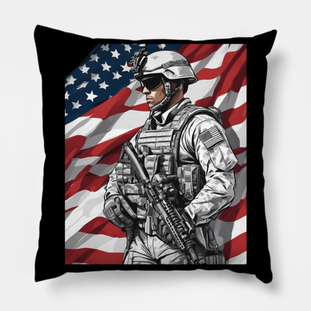 US Army Pillow by animegirlnft
