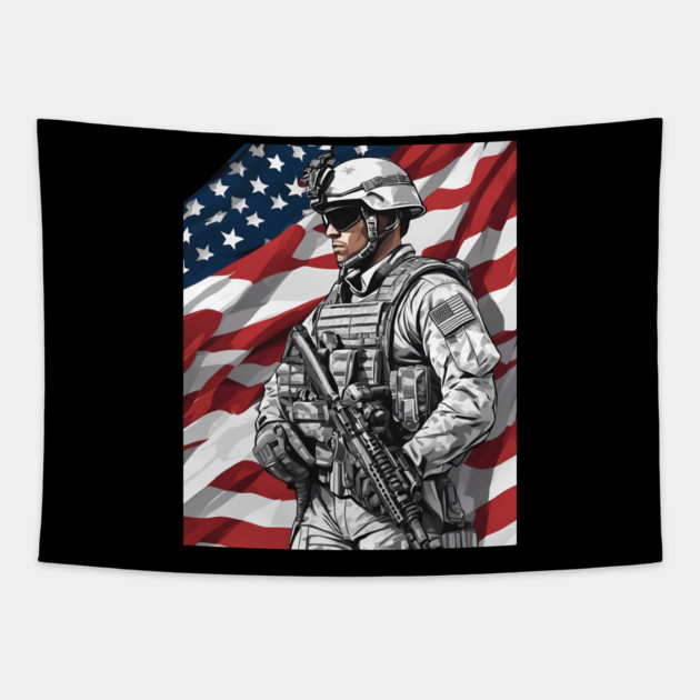 US Army Tapestry by animegirlnft