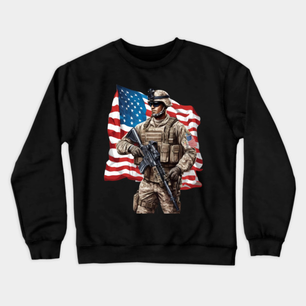 US Marines Crewneck Sweatshirt by animegirlnft