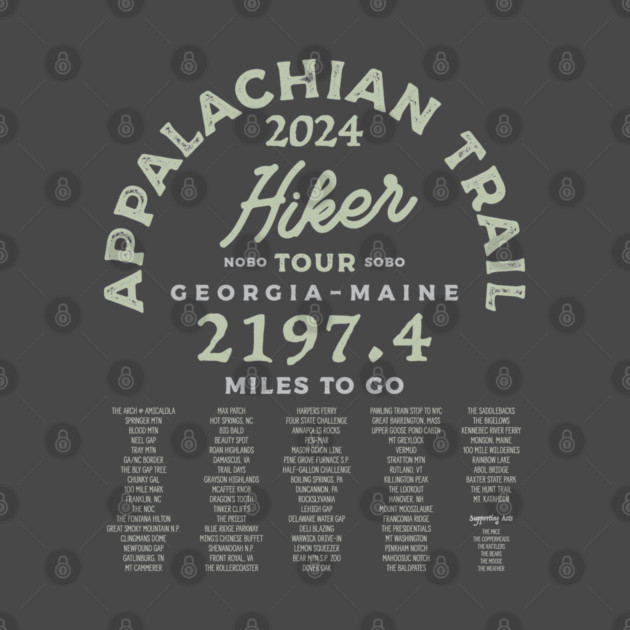 Appalachian Trail 2024 Tour Shirt by Camp Happy Hour