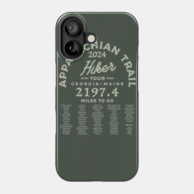 Appalachian Trail 2024 Tour Shirt Phone Case by Camp Happy Hour