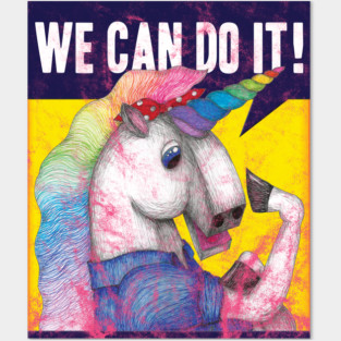 Unicorns Can Do It! Posters and Art