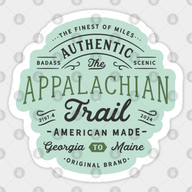 Badass Scenic Appalachian Trail Sticker by Camp Happy Hour