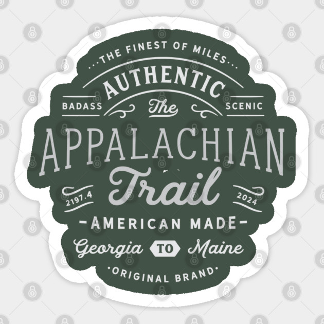 Appalachian Trail 2024 -- Finest of Miles Sticker by Camp Happy Hour