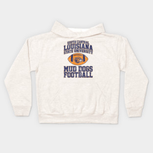 South Central Louisiana State University Mud Dogs Football (Variant) Kids Hoodie