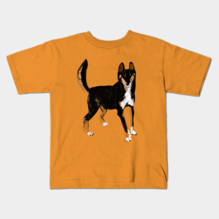 Black Alpine Dingo Kids T-Shirt