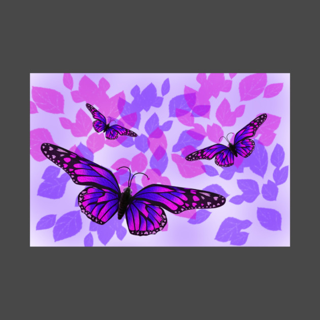 Purple Butterflies by KirtTisdale