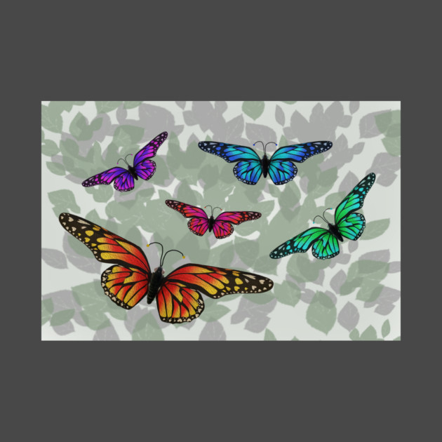Colorful Butterflies by KirtTisdale
