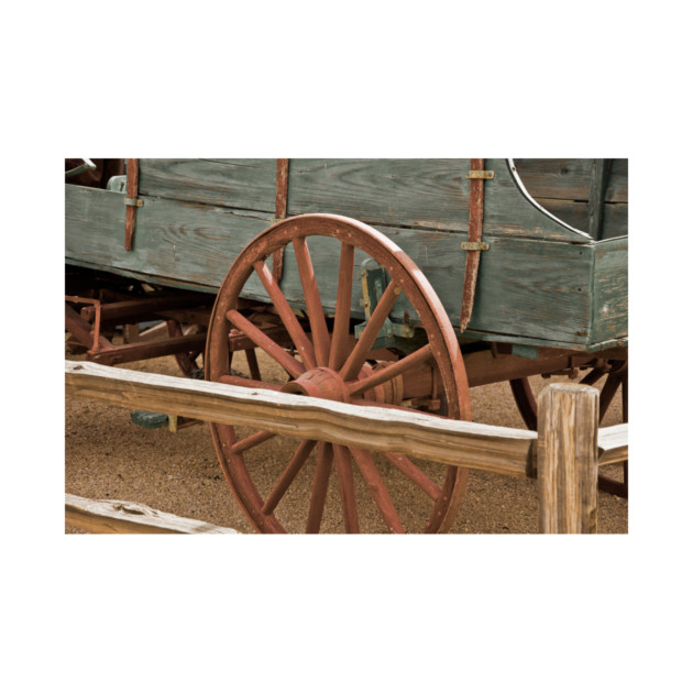 Red Wagon Wheel by KirtTisdale