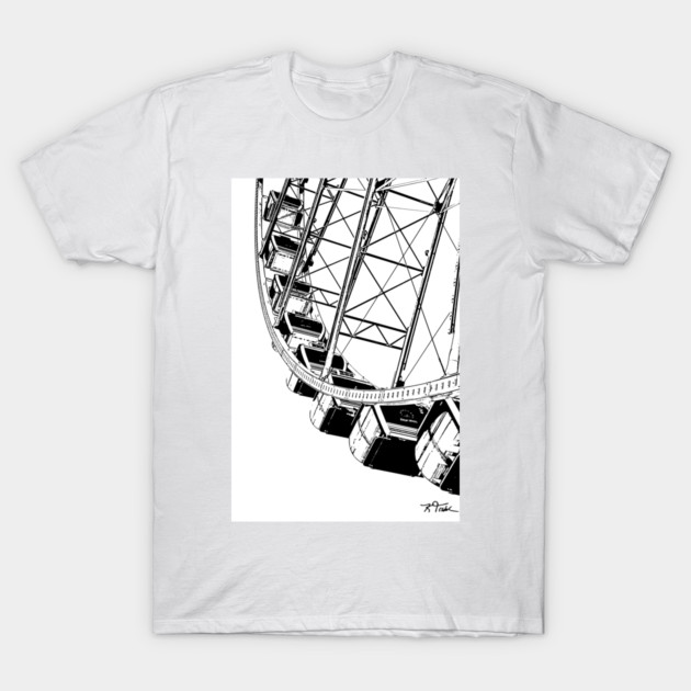 Going Up On The Big Wheel T-Shirt by KirtTisdale