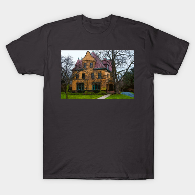 Heritage Hill Gold House T-Shirt by KirtTisdale
