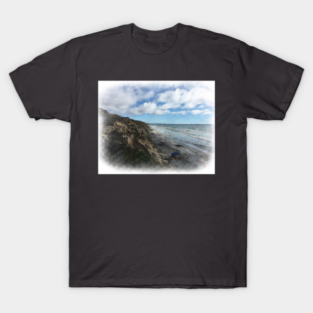 The Bluffs And The Beach T-Shirt by KirtTisdale