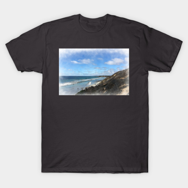 Ocean Surf In Carlsbad T-Shirt by KirtTisdale
