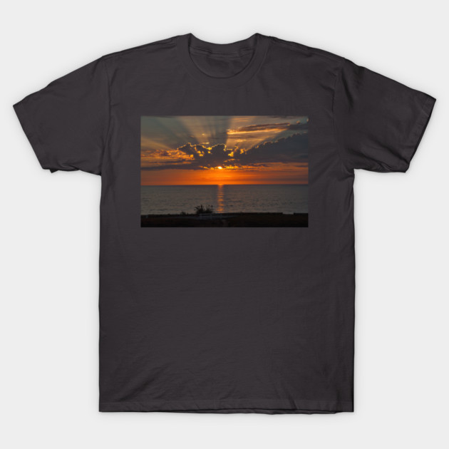 Carlsbad Pacific Ocean Sunset T-Shirt by KirtTisdale