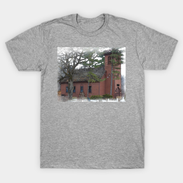 Little Brown Church T-Shirt by KirtTisdale