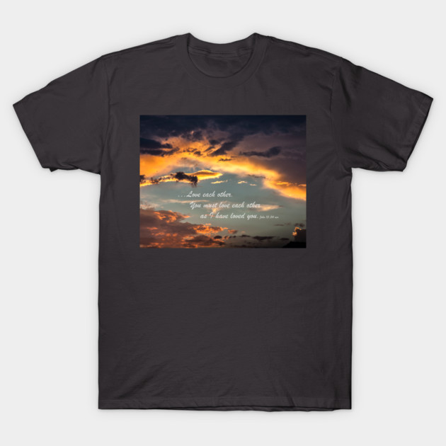 Love Each Other Sky T-Shirt by KirtTisdale