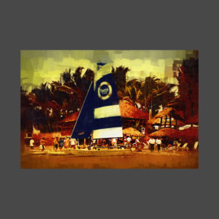 Sailboat At The Resort T-Shirt