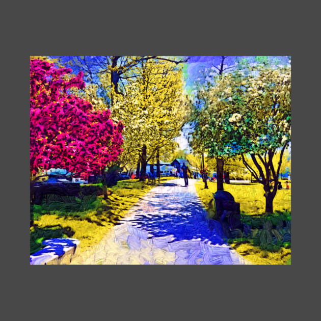 New England Village Public Garden by KirtTisdale