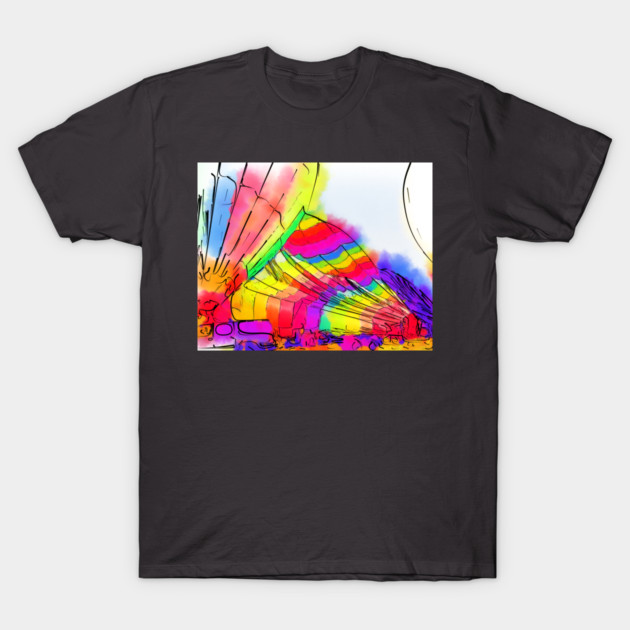 Balloon Setup T-Shirt by KirtTisdale