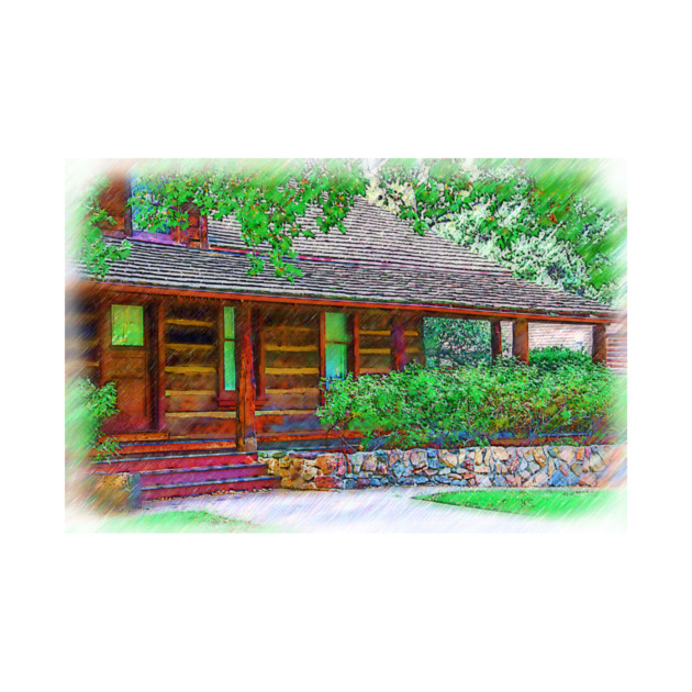 Governors Mansion Arizona Sketched by KirtTisdale