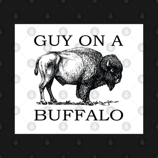 Guy on a Buffalo by HalamoDesigns