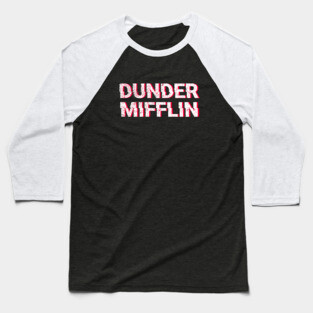 Dunder Mifflin Glitch Baseball T-Shirt