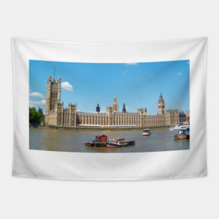 The Palace of Westminster and Big Ben, London, UK Tapestry