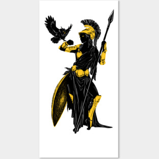 Athena Silhouette Posters and Art