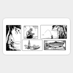 A good day's fly fishing Sticker