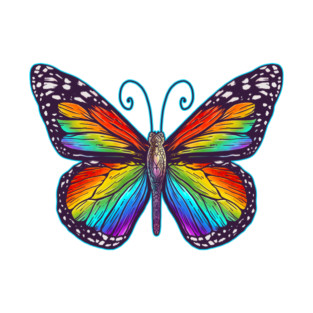 Rainbow Butterfly T-Shirt