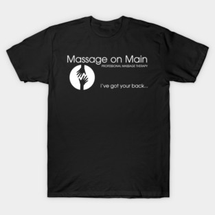 Massage on Main mask - white T-Shirt