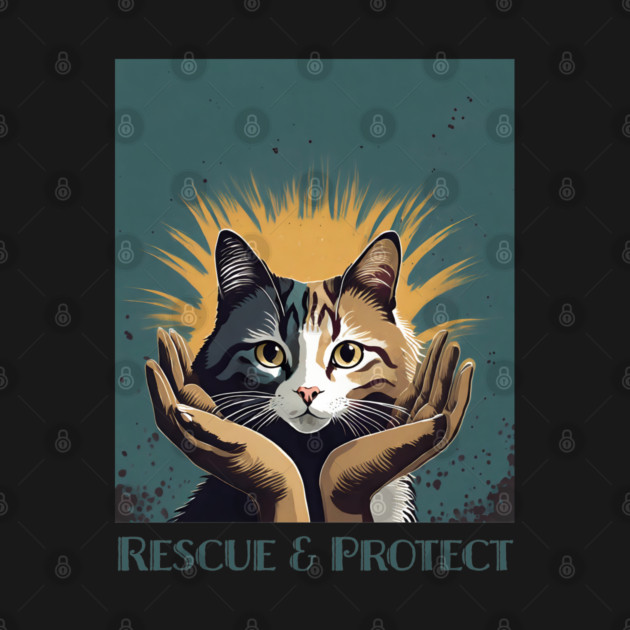Rescue & Protect: The Ultimate Cat Lovers Graphic by KittyKanvas Creations