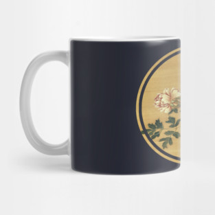 Old Japanese painting of birds and flowers Mug