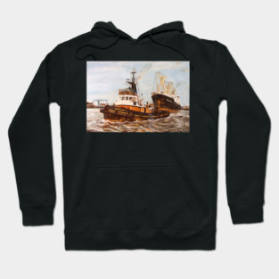 SUN TUG IRONSIDE SWINGING A SHIP TO ENTER WEST INDIA DOCK Hoodie