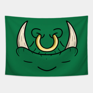 Orc - Face Mask Tapestry
