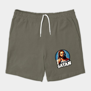 Get Behind Me Satan meme Jesus Christ Bible Quote Shorts