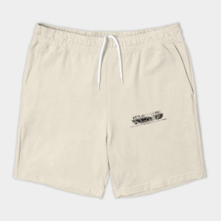 Weyland Yutani distressed, black text Shorts