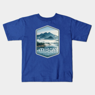 Misty Mountains National Park Kids T-Shirt