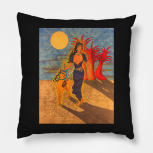 Therasia: Minoan Goddess of the Sun Pillow