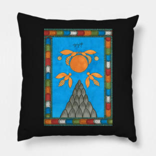 19 The Sun from The Minoan Tarot Pillow
