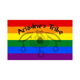 Ariadne's Tribe Rainbow Flag Logo T-Shirt