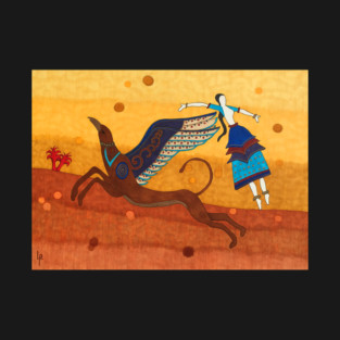 Flying Griffin and Goddess T-Shirt