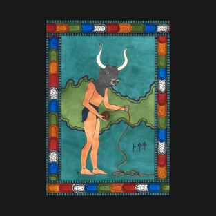 15 The Minotaur from The Minoan Tarot T-Shirt