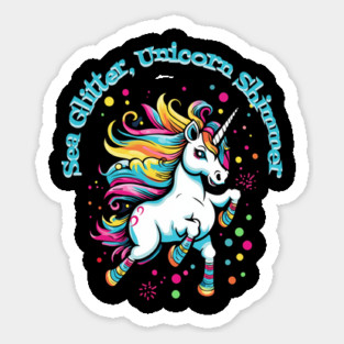 Sea Glitter, Unicorn Shimmer Sticker